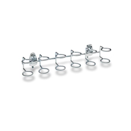 Triton Products 9 In. W Steel Multi-Ring Tool Holder for 1/8 In. and 1/4 In. Pegboard 1 Pack 661